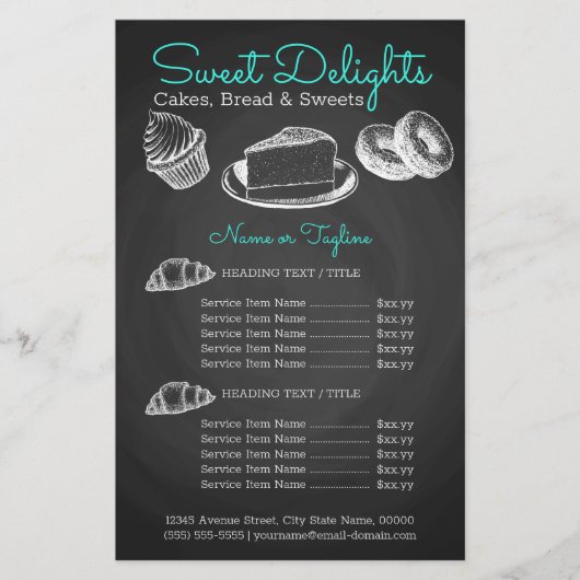 スウィートベーカリーシャルボード チラシ (正面)