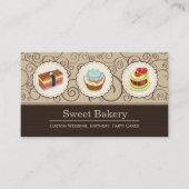 スウィートベーカリーショッカスタムプ – カップケーキパイ 名刺 (正面)