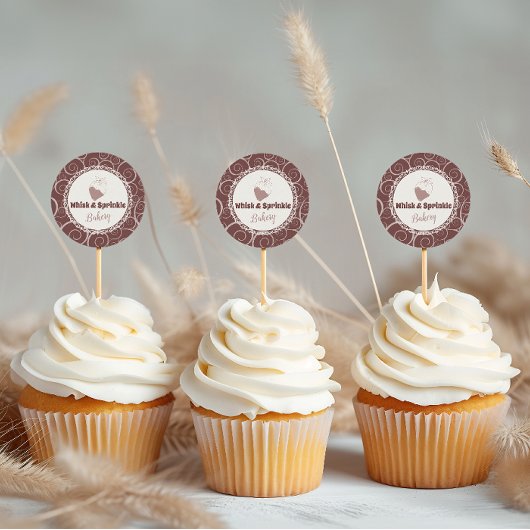 スウィートベーカリーストアカスタムチョコレートラベル ラウンドシール