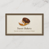 スウィートベーカリードナッツベーカーシンプルプロフェッショナル 名刺 (裏面)