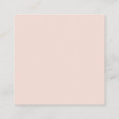 スウィートベーカリーパティシシェフソフトパステルビジネスカード スクエア名刺 (裏面)