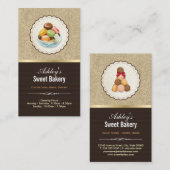 スウィートベーカリーブティックフランスのパリジャンマカロン 名刺 (正面/裏面)