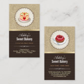 スウィートベーカリーブティック – ケーキプディングジェリーペストリー 名刺 (正面/裏面)