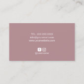 スウィートベーカリー金ゴールドドリッピングイベントパーティーケーキ 名刺 (裏面)