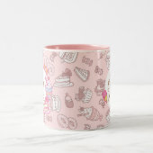 スウィートベーカリー&ドリンクピーチ ツートーンマグカップ (中央)