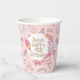 スウィートベーカリー&ドリンクピーチ 紙コップ
