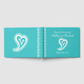 スウィートペイズリーハートインターコイズゲストブック ゲストブック (全面)