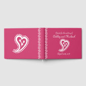 スウィートペイズリーハートインラズベリーゲストブック ゲストブック (全面)