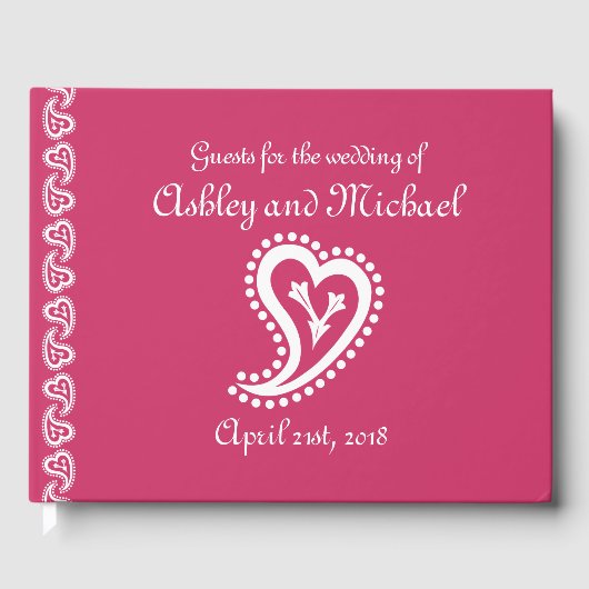 スウィートペイズリーハートインラズベリーゲストブック ゲストブック (正面)