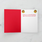 スウィートホリデーシープ&ボウタイクリスマスカード シーズンカード (内部)