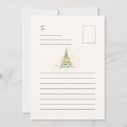 スウィートホリデートラディショナルハガキ 招待状 (裏面)