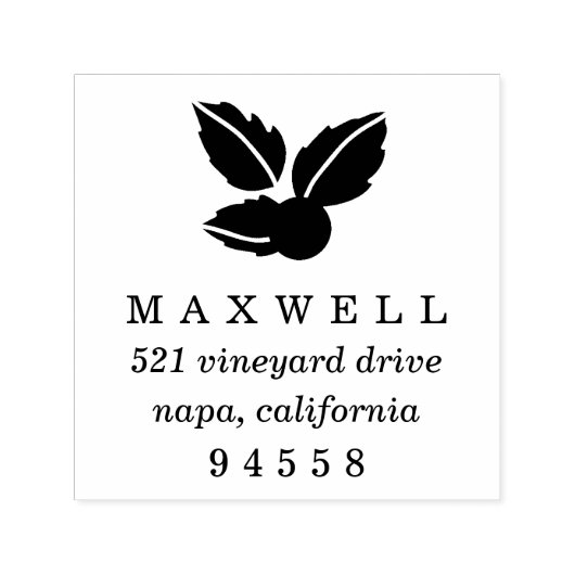 スウィートホリークリスマス差出人住所スタンプ セルフインキングスタンプ (デザイン)