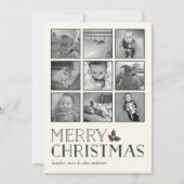 スウィートホリー | Merry Christmasフォトコラージュ シーズンカード (正面)