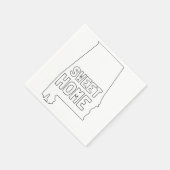 スウィートホームアラバマ スタンダードカクテルナプキン (角)