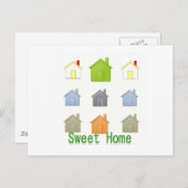 スウィートホームハウスウォーミングパーティー インビテーションポストカード (正面/裏面)