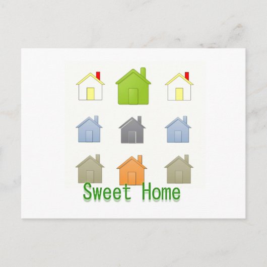 スウィートホームハウスウォーミングパーティー インビテーションポストカード (正面)