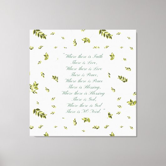 スウィートホーム賛美ズデザイン キャンバスプリント (正面)