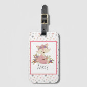 スウィートボホキツネ パーソナライズされた ラゲッジタグ (正面縦)