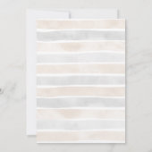 スウィートボホニュートラルクロザラインボーイベビーシャワー 招待状 (裏面)