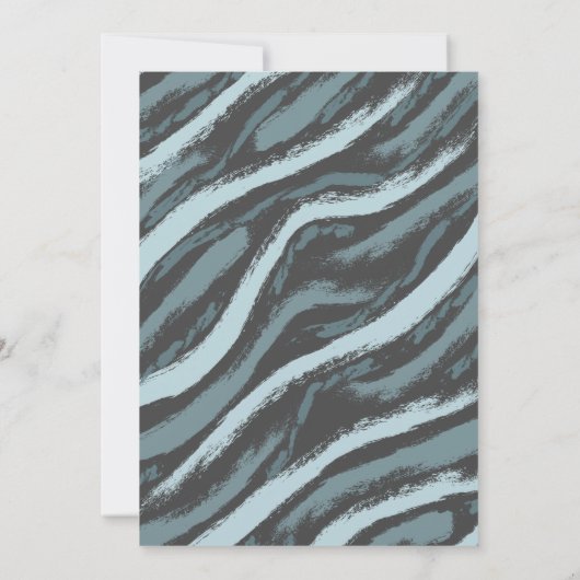 スウィートボホフェザーワイルドワンボーイベビーシャワー 招待状 (裏面)