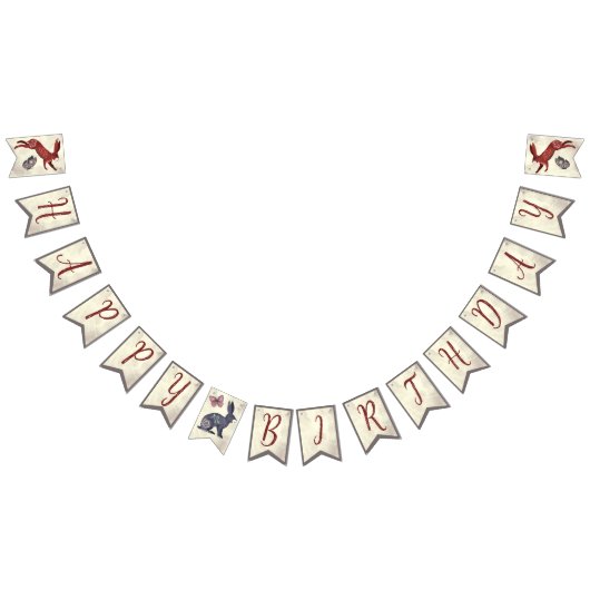 スウィートボホフォークアートラビットハイゲフローラ バンティングフラッグ (全)