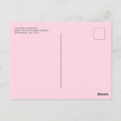 スウィートボホフローラリスウッドランドベイビーシャワー ポストカード (裏面)