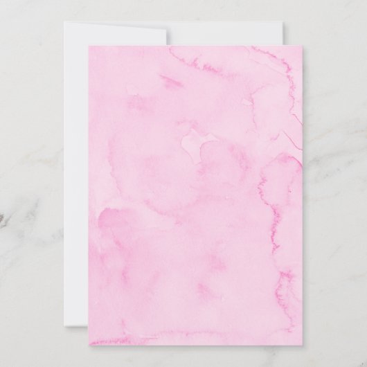 スウィートボホレインボーハートベビーシャワー 招待状 (裏面)