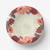 スウィートボーフォークアートフローラ植物性紙ボウル ペーパーボウル (正面)