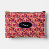 スウィートポピパーソナライズされたングハートフォイル アクセサリーポーチ (正面)