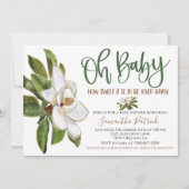 スウィートマグノリアベイユーベビーシャワー招待状 招待状 (正面)