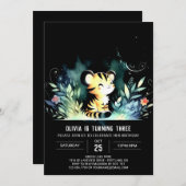 スウィートマジカルタイガー誕生日 招待状 (正面/裏面)