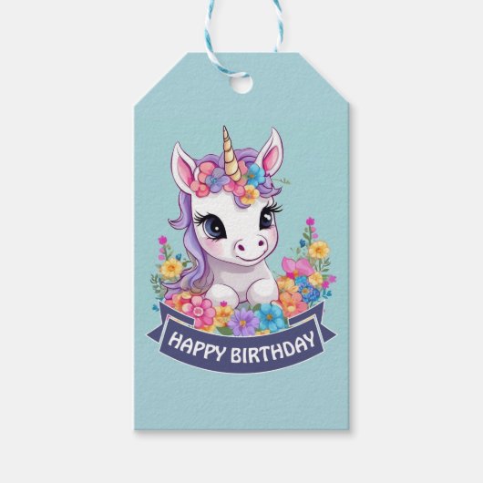 スウィートマジカルベビーユニコーン ギフトタグ (正面)