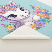 スウィートマジカルベビーユニコーン シェルパブランケット (3/4)