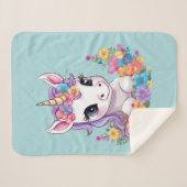 スウィートマジカルベビーユニコーン シェルパブランケット (正面(横))