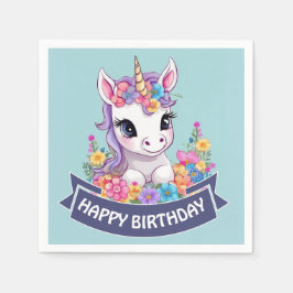スウィートマジカルベビーユニコーン スタンダードカクテルナプキン