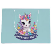 スウィートマジカルベビーユニコーン ラージペーパーバッグ (正面)