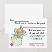 スウィートマナーズフェアリー ありがとうメモを記入する サンキューカード (正面/裏面)