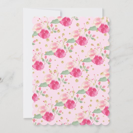 スウィートママ&ベビースワンベビーシャワー 招待状 (裏面)