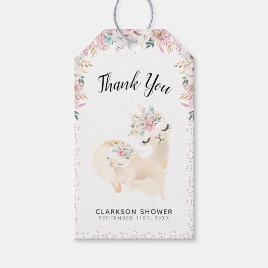 スウィートママ&ベビーラマありがとう ギフトタグ (正面)