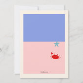 スウィートマーメイド招待状 招待状 (裏面)