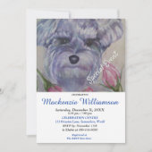 スウィートミニシュナザーパピースウィーズハッピーバースデー 招待状 (正面)