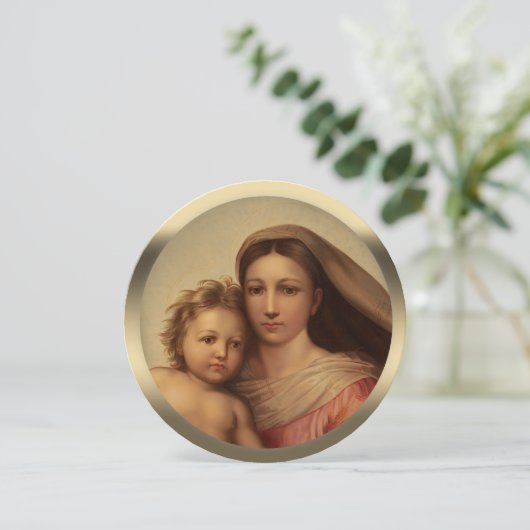 スウィートメアリーとイエスラファエルクリスマス賛美の シーズンカード (スタンド正面)