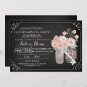 スウィートメイソンジャールシャルボード引っ越し祝いパーティー招待状 招待状 (正面/裏面)