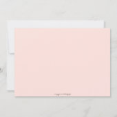 スウィートメイソンジャールピンク&グレーベビーシャワー招待状 招待状 (裏面)