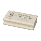 スウィートメイソンジャー&フラワーズファミリー差出人住所 ラバースタンプ (スタンプ)