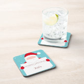 スウィートメリークリスマスサンタクローススクエア紙コーア コースター (右側)