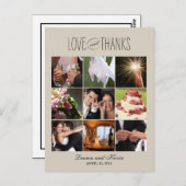 スウィートメ結婚モリのサンキューカード ポストカード (正面/裏面)