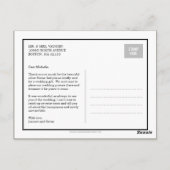 スウィートメ結婚モリのサンキューカード ポストカード (裏面)