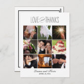 スウィートメ結婚モリのサンキューカード ポストカード (正面/裏面)