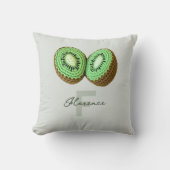 スウィートモダングミニマルリーンクロシェKiwi名 クッション (正面)